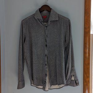 Zanetti ZNT18 Active Stretch Long Sleeve Button Down Dress Shirt Size 16.5 34/35